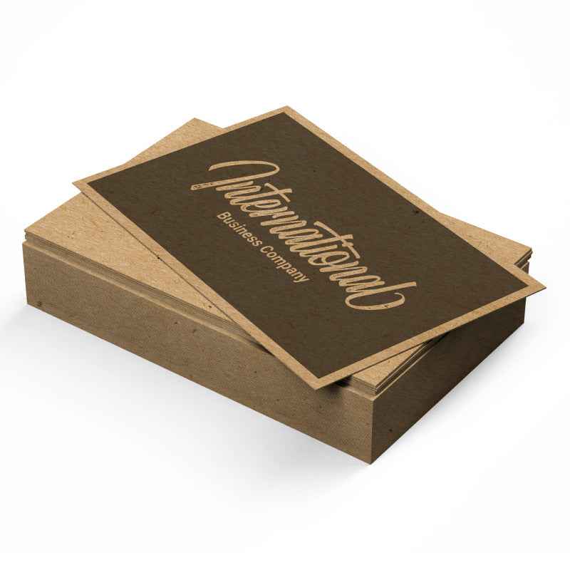 Kraft Paper Business Cards - PRINTSITER